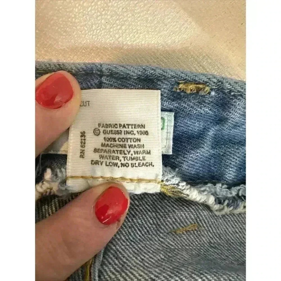 GEORGES MARCIANO SOON Denim U.S.A. LOS ANGELES size 32 zipper ankle VTG 80s - Picture 16 of 16